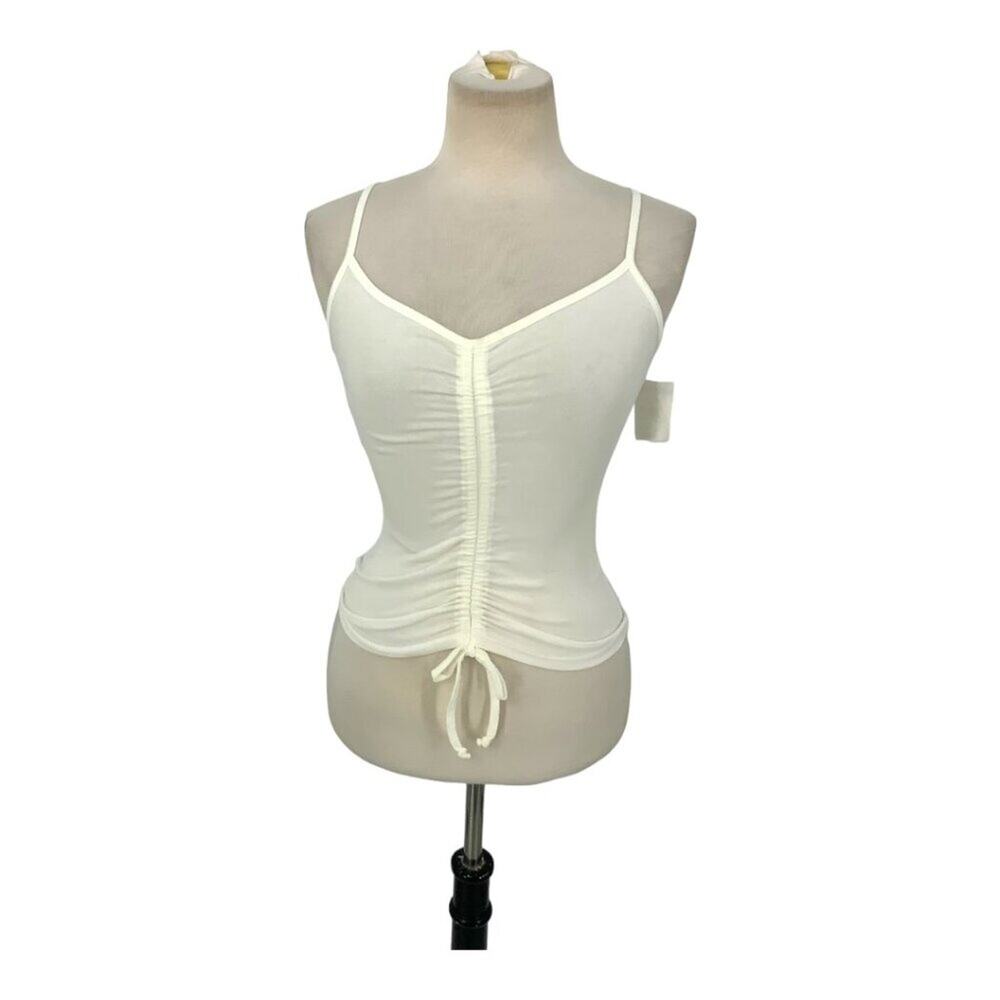 Freshman 1996 White Front Cinch Tank Top Size XS NWOT